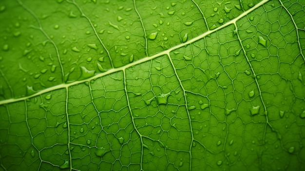 Vista superior do ecossistema texturizado da textura da folha verde em estilo bruto