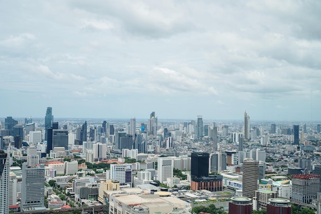 Vista superior do edifício da cidade da paisagem urbana de bangkok