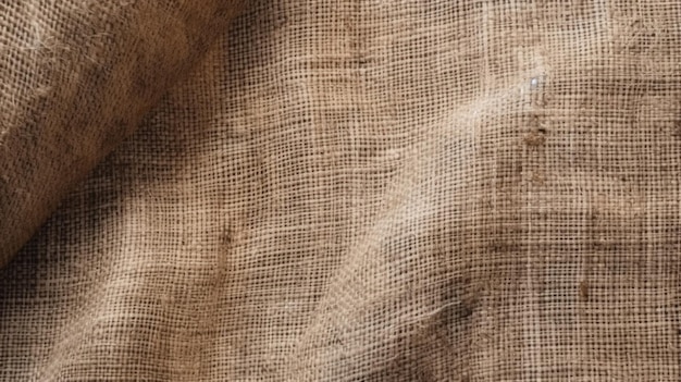 Vista superior do fundo de textura de tecido de linho