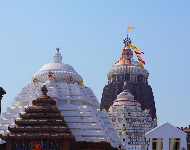 Foto vista superior do templo 19 de fevereiro de 2024 templo de shri jagannatha puri odisha índia