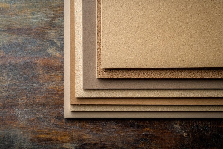Foto vista superior em placas de material mdf