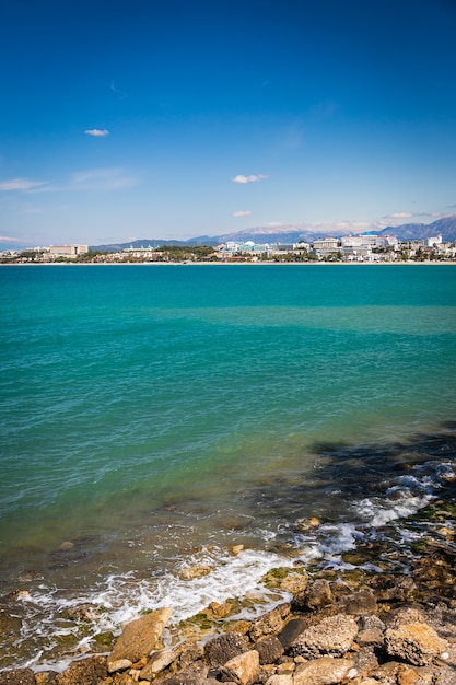 Vista superior de un hermoso paisaje urbano en una zona residencial