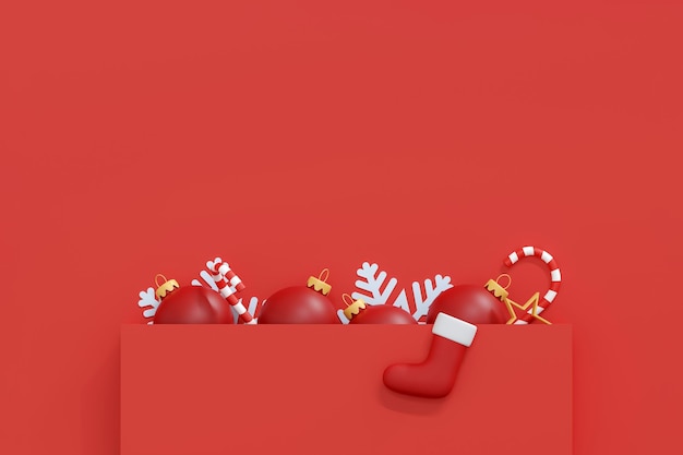 Vista superior plana leiga decoração de férias feliz natal e feliz ano novo design de plano de fundo tema de feriado de natal de inverno feliz ano novo