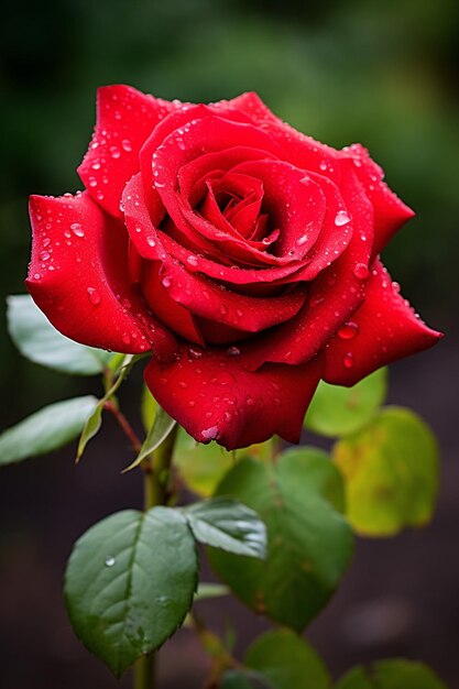 Foto vista superior de una rosa roja sobre un fondo blanco perfecta para representar el tema del día de san valentín