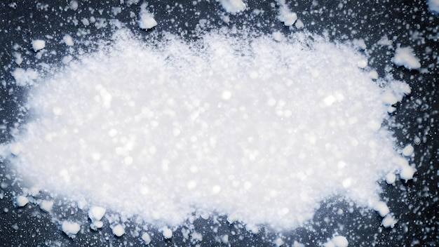 Foto vista superior de textura de nieve blanca fresca perfección brillante fondo nevado puro fondo limpio de navidad