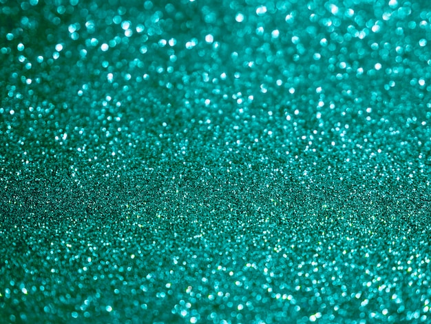 Foto vista superior turquesa glitter fundo