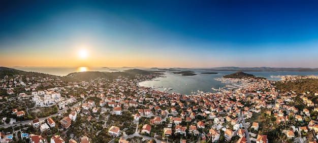 Vista superior de Zadar Croacia