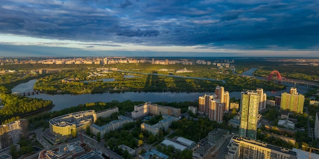 Vista superior de la zona de dormitorio de Moscú