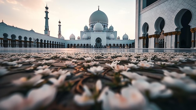 Una vista del taj mahal desde el patio.