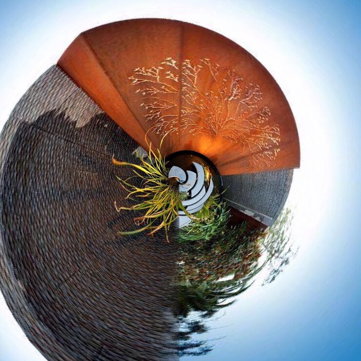 Foto vista del techo desde un ángulo bajo