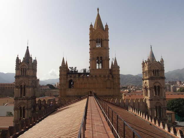 Vista del techo de la catedral de Palermo