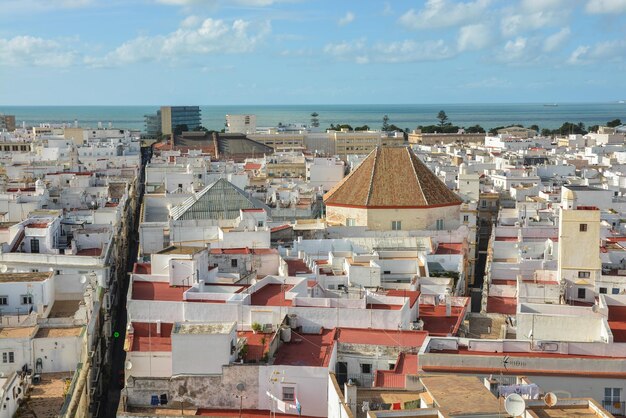 Vista de los tejados de Cádiz desde la atalaya de Tavira