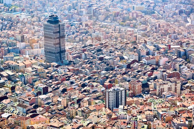 Foto vista de los tejados de estambul