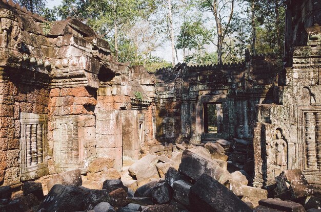 Foto vista de un templo