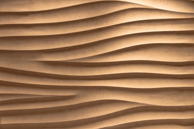 Vista de la textura ondulada del diseño de la pared