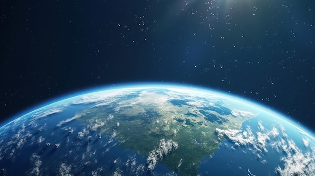 Vista de la Tierra desde el espacio de alta calidad de fondo