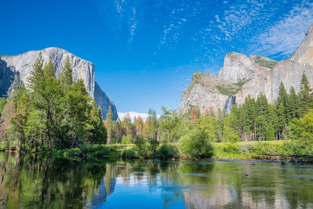 Vista típica do Parque Nacional de Yosemite