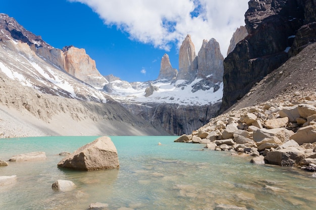 Vista Torres del Paine Mirante da Base Las Torres Chile