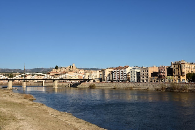 Vista de Tortosa, provincia de Tarragona, Cataluña, España