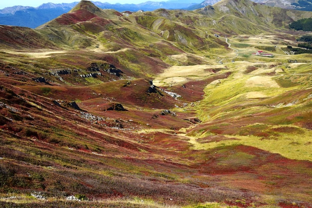 Vista del valle desde un ángulo alto