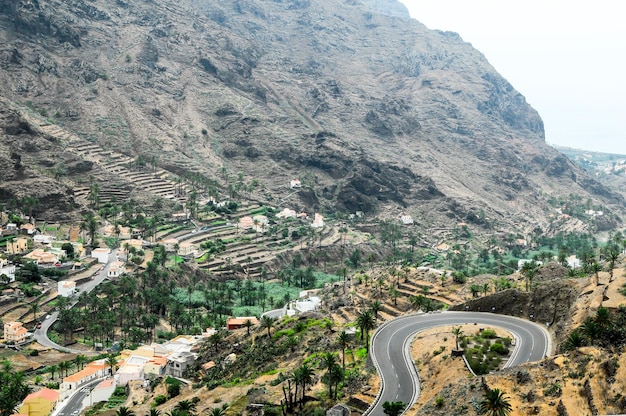 Vista de Valle Gran Rey La Gomera Islas Canarias España