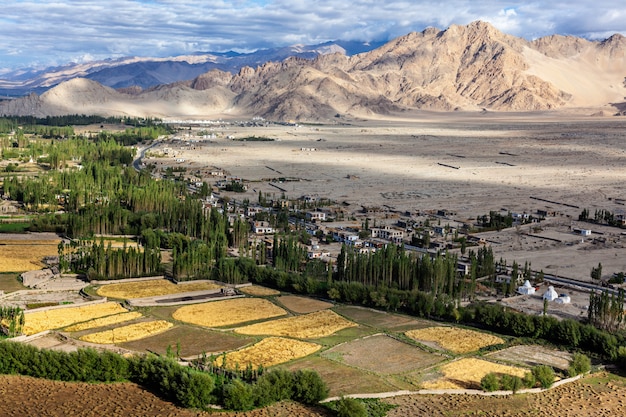 Vista del valle del Indo en el Himalaya