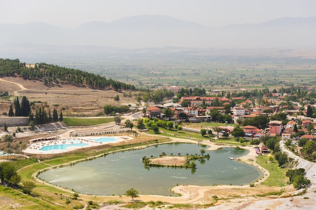 Vista del valle de Pamukkale