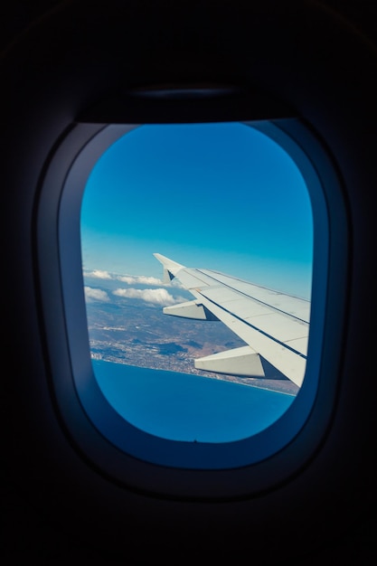 Vista desde la ventana del avión