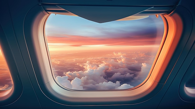 Vista desde la ventana del avión