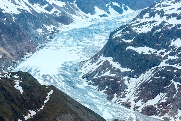 Vista de verano a Kaunertal Gletscher (Austria, Tirol).