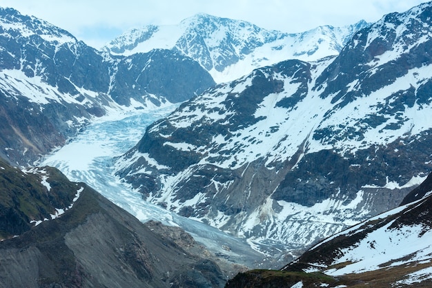 Vista de verano a Kaunertal Gletscher (Austria, Tirol).