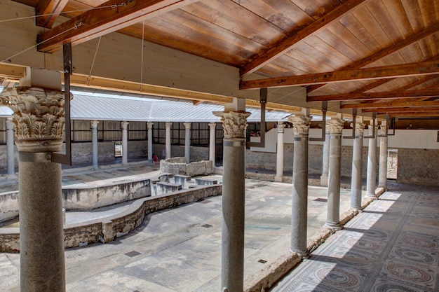 Vista de la Villa Romana del Casale, Piazza Armerina