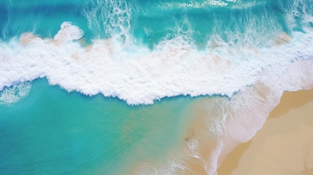 Vistas aéreas de paisagens de praia fundo