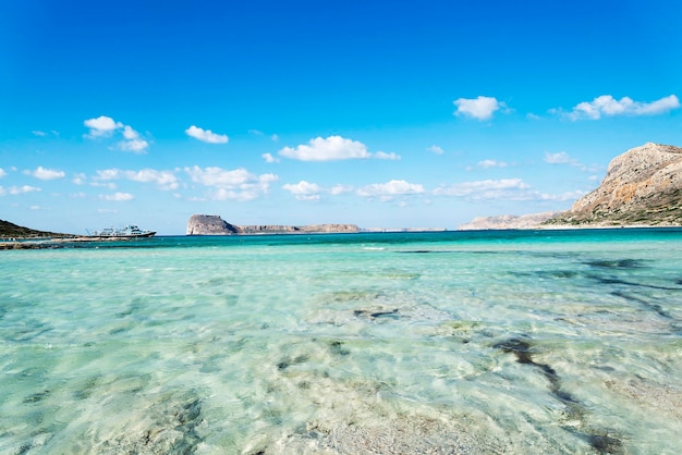 Vistas a la Bahía de Balos la confluencia de tres mares