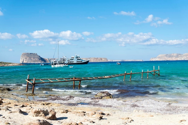 Vistas a la Bahía de Balos la confluencia de tres mares