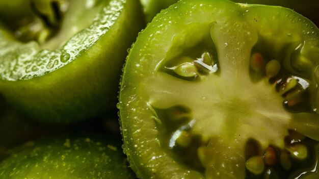 Vistas cautivadoras, frescas y vívidas de tomates maduros enteros y en rodajas sobre un fondo blanco