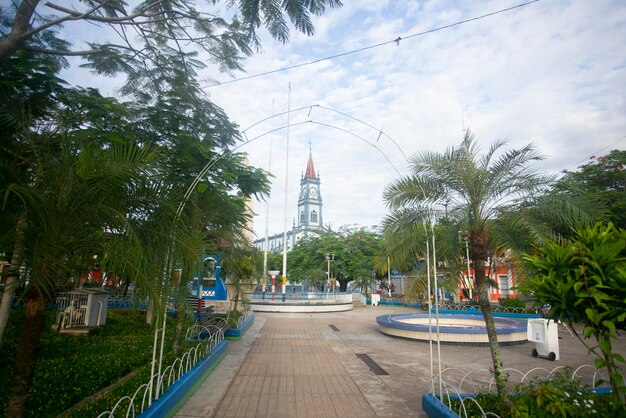 Vistas del centro de la ciudad de Yurimaguas en la selva peruana