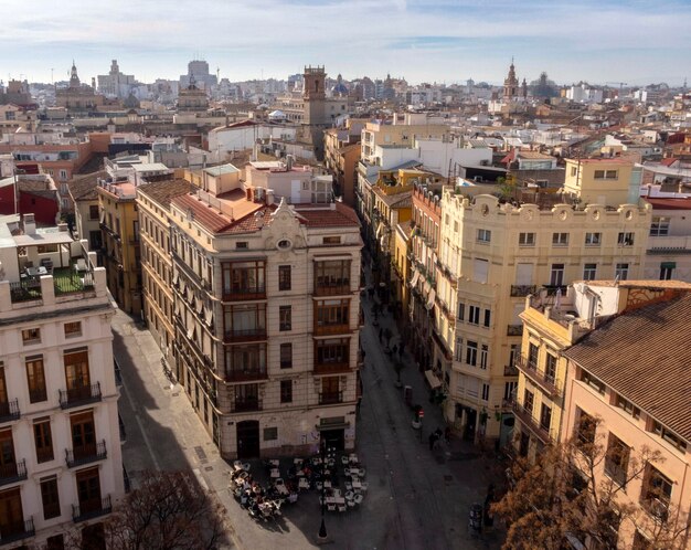 Vistas de la ciudad de Valencia desde la Torre Serranos España