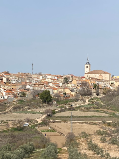 Vistas de Colmenar de Oreja, ciudad de Madrid en España