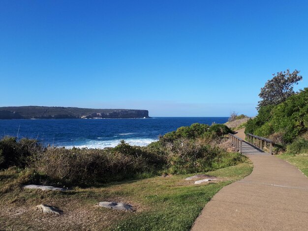 Vistas costeiras do S Head Heritage Trail Sydney 23 de agosto de 2019