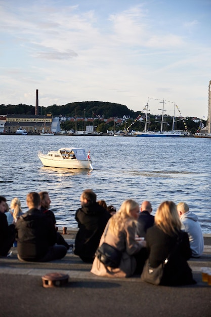 Vistas da costa do evento Tall Ship Race 2022 em Aalborg 2022