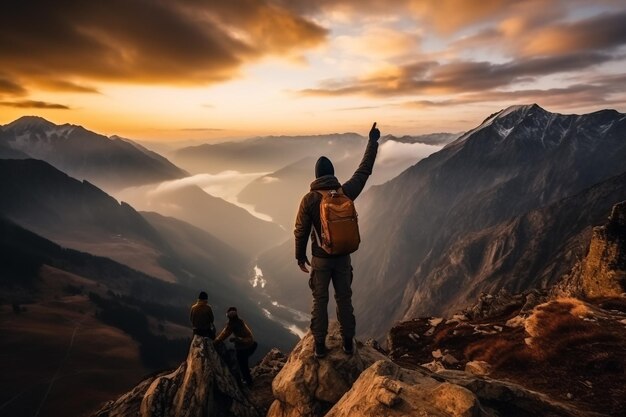 Vistas da natureza das montanhas do Cáucaso em Sochi