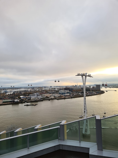 Vistas da Península de Greenwich em Londres