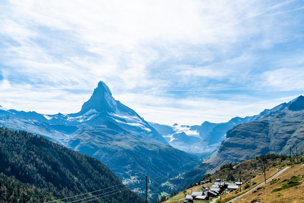 vistas do pico Matterhorn em Zermatt, Suíça.