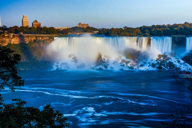 Vistas fantásticas das Cataratas do Niágara, Ontário, Canadá