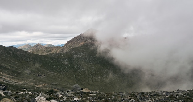 Vistas desde lo alto de la montaña