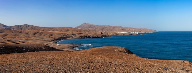 vistas panorâmicas da costa de Tarajalejo em Fuerteventura