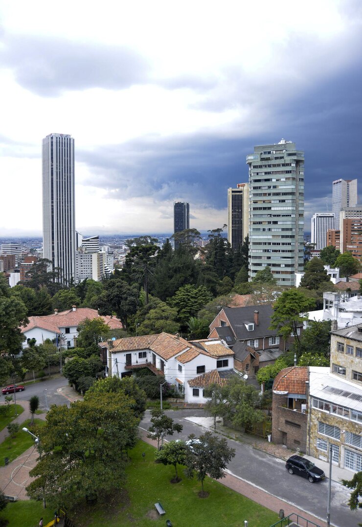 Foto vistas panorâmicas de bogotá, colômbia