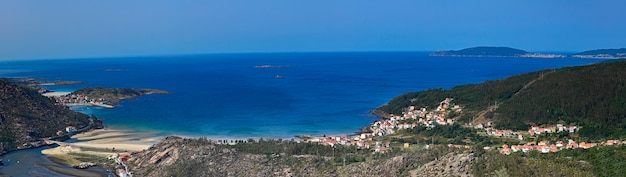 Vistas panorâmicas de Ezaro na Galiza Espanha