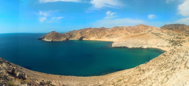 Vistas panorâmicas na praia de Charrana em Nador (Marrocos)